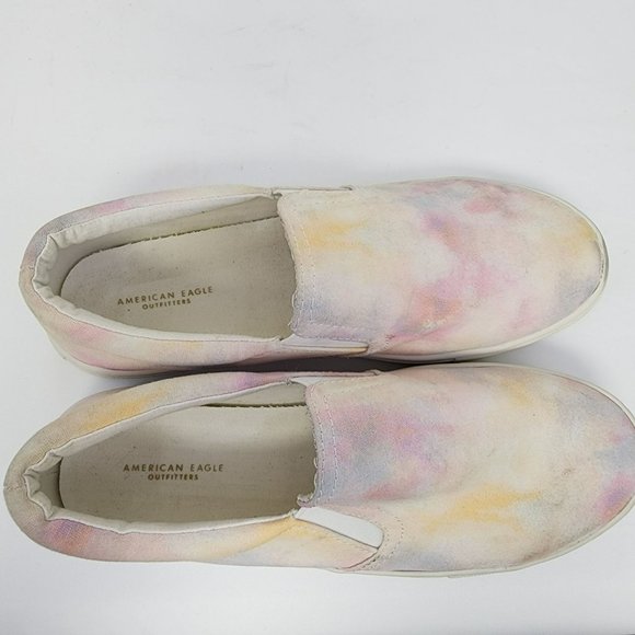 American Eagle Tie Dye Slip-On Canvas Shoes 8 - Picture 5 of 6